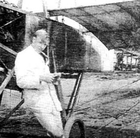 Harry Ferguson pictured in 1909 after he became the first Irishman to design, build and fly an aircraft. US3309-550cd