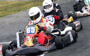 Hillsborough's David lrvine in Rotax Max.
	