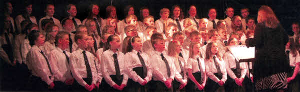 Laurelhill Community College Year 8 choir performing at the school's Spring Concert.
