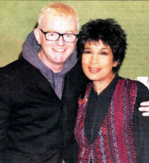 Chris Evans and Moira Stuart.