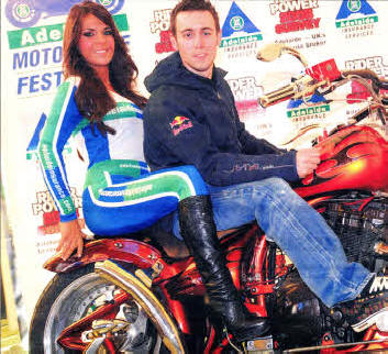Laura Stevenson, PR, and Eugene Lavery, World Supersport Rider.