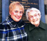 Mrs Denise Ewart (Mayoress) and Miss Jean Patterson (Former Life Boys' Leader) at the 'Service of Thanksgiving'.
