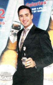 Ross Lauder, an airline promotions team member and model, Carryduff (Most Stylish Male).