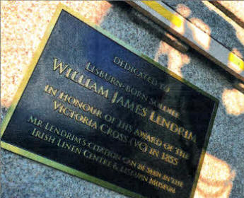 The VC memorial plaque.
