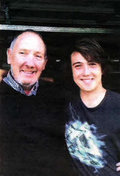 Andrew Lawson with his father Harry.