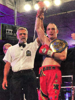 The Lisburn boxer is declared the winner.