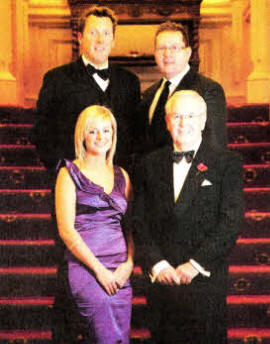 (Back l-r) David Allister with Keith Neill, Youth Outreach co-ordinator and (front l-r) Zara Wortley, Fusion Youth Outreach Co-ordinator and Ronnie Foreman, NI Ambassador, Haven.