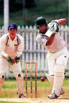 Ryan Ervine batting for Lisburn Firsts during Saturday's 
	match against Waringstown. US2310- 513cd