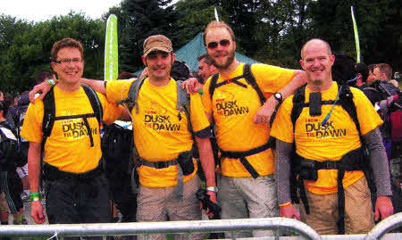 he local Trailtrekker's from left to right: Jeff Smith, Mark Doak, Chris Hill and Colin Smith.