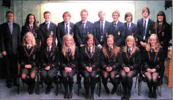 The Wallace High School Music Honours Students 2010/ 2011.