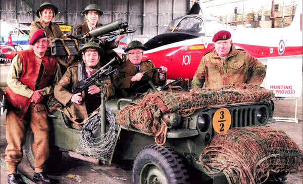 Lisburn Councillors gear up to remember the war years at this Saturday's festival and weeklong museum in the city centre- (left to right) (back) Cllr Jenny Palmer; Gavin Campbell, Lisburn City Centre Management. Front: Davy McCallion, War Years Remembered; ClIr David Archer, Cllr Allan Ewart; Paul Ash, War Years Remembered.