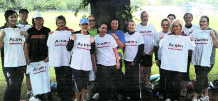 Participants in the Boot Camp in Wallace Park.