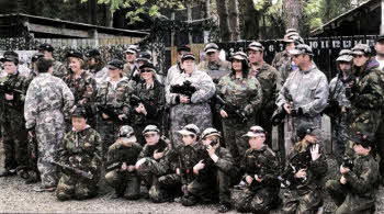 Autism NI Lisburn Branch 'older' members enjoy their Laser Quest Session at Escarmouche Adventure Park at Shanes Castle.