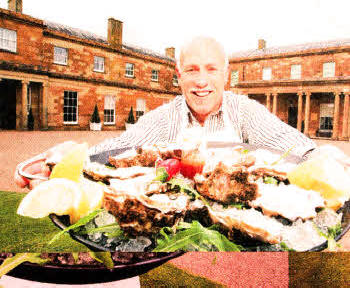 World oyster eating record holder Colin Shirlow launches the 19th Hillsborough International Oyster Festival. Pic by Darren Kidd/Presseye.com