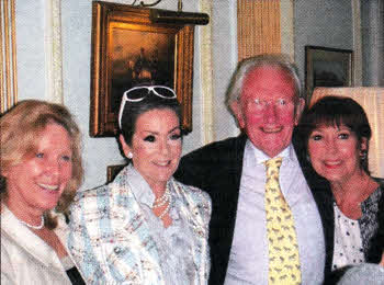David and Avril Shepherd met showbiz stars Lorraine Chase and Anita Harris at Hillsborough Castle