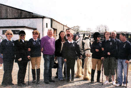 Included are probation staff with members of Riding for the Disabled and participants in the Annual dressage competition at Danescroft.