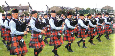 Field Marshal Montgomery winning at the All Ireland Pipe Bands & Drum Major Championships at Lisburn Leisure Park on 2nd July - one of their five major titles.