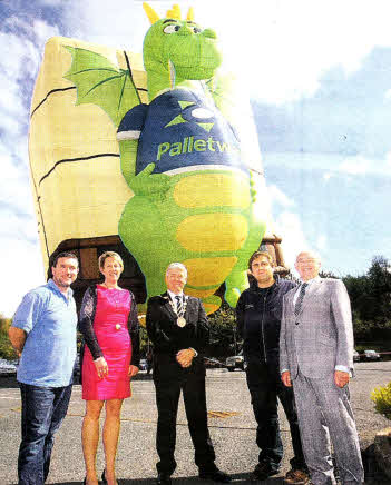 Launching Northern Ireland's first international Hot Air Balloon Festival with the Mayor of Lisburn, Councillor Brian Heading, Maurice Jay, U105 presenter, Kathryn Thomson, Chief Operating Officer, Northern Ireland Tourist Board; Paul Burrows and Alderman Jim Dillon, Chairman of the Council's Economic Development Committee. 
