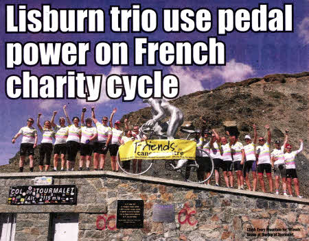 Lisburn trio use pedal power on French charity cycle