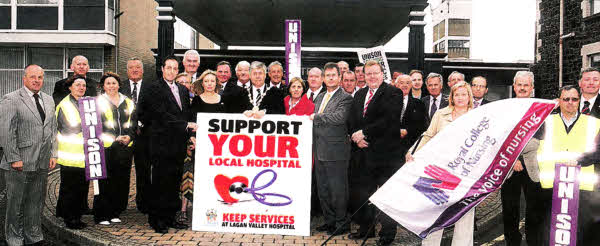 The MP, MIAs, councillors, representatives of UNISON and the RCN come together to launch the campaign