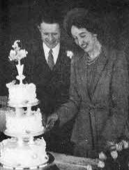 Joe and Edna Kennedy pictured on their wedding day on 25th March 1948.