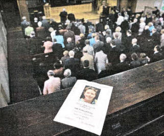 The service of Thanksgiving in memory of Julie Wong at Lowe Presbyterian Church in Finaghy. Photo Colm Lenaghan Pacemaker Press. 