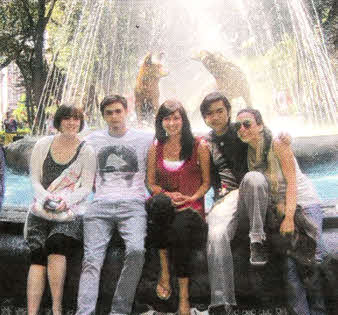 With friends at Coyoacan