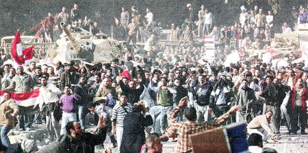 The scene at central Cairo this week.