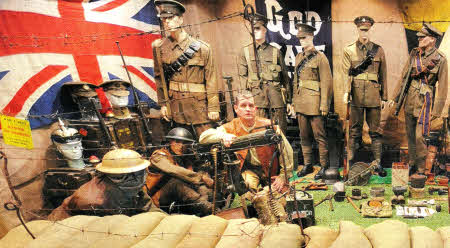Davy McCallion at a War Years Remembered WW1 display in Lisburn last year.