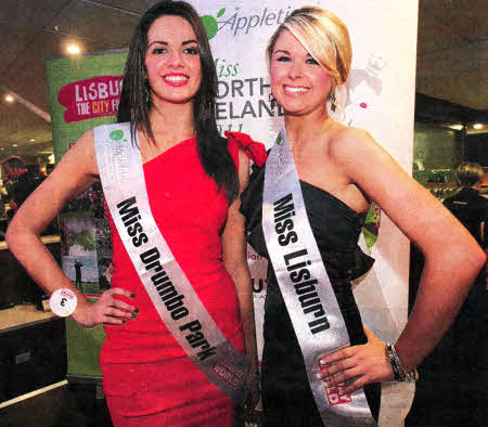 Finola Guinanne and Kelly-Louise Flynn's dreams of becoming the new Miss Northern Ireland have gone a step further at Drumbo Park Greyhound Stadium.
