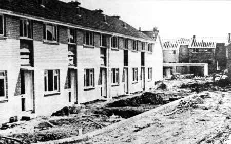 The construction of new council houses was well underway in Hill Street ln 1966.