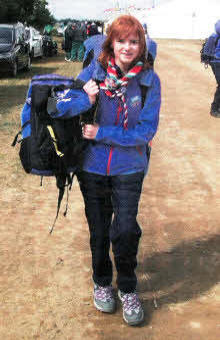 Local Scout Rachel McMichael is in Sweden for the World Scout Jamboree.