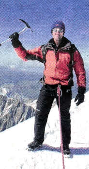 Richard on the summit of Mont Blanc