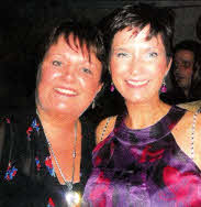 Paula McCabe (left) and Jane Masterson (right) enjoying the night.