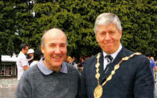 Mr. Patsy McClean, Principal of St Aloysius and the new Mayor Cllr Brian Heading