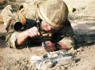 Corporal Stephen Walker on duty in Afghanistan.