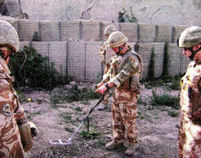 Corporal Stephen Walker with colleagues in Afghanistan