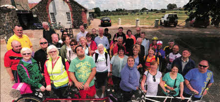 Over 100 people took part in the `lt Takes Two to Tandem' cycle - with over 40 blind and partially sighted participants, some of whom were cycling for the first time, at the Down Royal Park Golf Course.