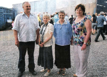 From left: Ronnie Coulter, Morina Clarke (Epilepsy Action), Ena Bingham, Caroline's Epilepsy Nurse Specialist in the City Hospital, Belfast who received an MBE for her services to people with epilepsy in Northern Ireland in the Queen's Birthday Honours list 2011, and Helen Coulter.