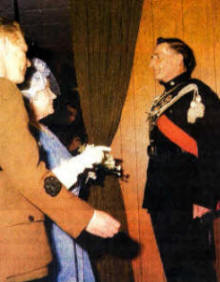 Billy Hickey BEM meeting the Queen Mother