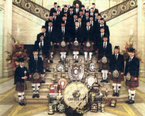 Ravara Pipe Band. Pic by Colin Turtle.