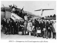 1970-71 - Lisnagarvey 1st XI and supporters off to Rome
