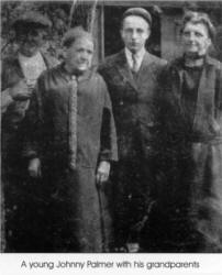 A young Johnny Palmer with his grandparents