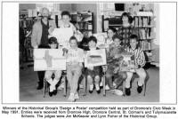 Winners of the Historical Group's 'Design a Poster' competition held as part of Dromore's Civic Week in May 1991. Entries were received from Dromore High, Dromore Central, St. Colman's and Tullymacarette Schools. The judges were Jim McKeever and Lynn Fisher of the Historical Group.