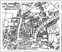 MAP F Circa 1946 which shows the change of name from Back Lane to Cross Lane.