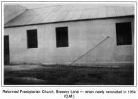 Reformed Presbyterian Church, Brewery Lane - when newly renovated in 1954 (G.M.)