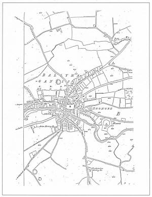 Map 3.7. ORDNANCE SURVEY MAP OF DROMORE (Scale 6 inches to one mile)