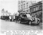 Funeral of the late Mr Sheil on 8 Sept. 1968