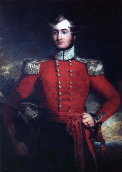 Lord Arthur Hill, 4th Marquis of Downshire (1812-1868) in the uniform of Lt. Colonel of the Royal South Down Militia. 