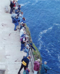 Members of the Society at Rathlin Island Nature Reserve, July 2004.